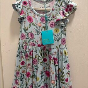 Posh Peanut Floral Kids Dress 2T
